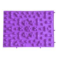 Elevin(TM) Large Colorful Acupuncture Foot Massager Medical Therapy Mat Foot Massage Pad (Purple)