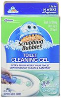 Scrubbing Bubbles Toilet Gel Rain Shower, 1 Dispenser and 6 Gel Stamps (2 Pack) - Packaging May Vary