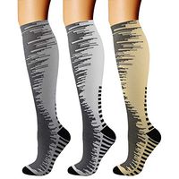 CHARMKING Compression Socks (3 Pairs) 15-20 mmHg is Best Athletic & Medical for Men & Women, Running, Flight, Travel, Nurses, Edema - Boost Performance, Blood Circulation & Recovery (S/M, Assorted 39)