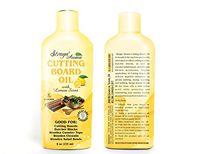 Straga Butcher Block and Cutting Board Oil, Food Grade Mineral Oil, 8 fl.oz(235ml) … (Lemon)