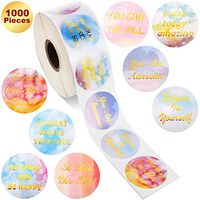 Inspirational Quote Motivational Encouragement Stickers Inspiring Planner Stickers for Laptop Book Phone Car Luggage Bike (Colorful Inspirational Phrases, 1000 Pieces)