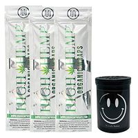 Herb Airtight Container Fresh Kettle with Organic Natural Hemp Wraps Vegan Non-GMO 3 Count DC Crafts Nation - Happy Face