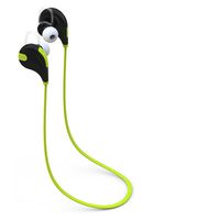 Laud Best Wireless Bluetooth Headphones | Noise Reduction, Sweat-Proof Sport in-Ear Earphones with Built-in Mic | 6 Hours Play-time Stereo - Galaxy Note 9 (Black/Green)