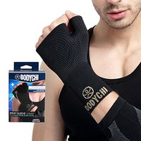 BODYCHI Wrist Brace Compression Support Sleeve for Left and Right Hand, Small