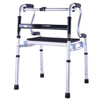 LBYMYB Elderly Walker Wheelless Walking Stand Disabled Walking Frame with Seat Plate Four-Legged Walking Stick Wheelchair
