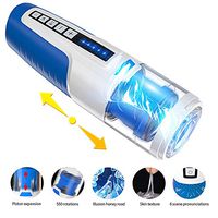 Electric Sexy Freely Orǎl Cup Deepthroat Multi Speed Male Masturbation Six Toy Aircraft Cup Hands Free Rotation Realistic Masturbator for Men 3D Sexyyy Underwear T-Shirt