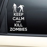 Keep Calm and Kill Zombies Vinyl Decal Laptop Car Truck Bumper Window Sticker