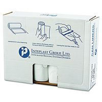 Inteplast Group VALH4348N16 46" Length x 43" Width x 14 Mic Thickness, Natural Color, HDPE Commercial Coreless Valu-Plus Institutional Trash Can Liner (Case of 8 Roll, 25 Bags per Roll)