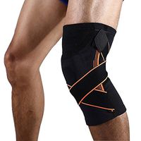 Knee Support Compression Sleeves,Athletics Knee Brace with Gel Padded Support Side Stabilizers with Pressure Strap and Knee Protector for Running,Sports,Joint Patella Pain Relief and Injury Recovery