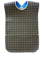 Reusable Clothing Protector, Waterproof Crumb Catcher Machine Washable Adult Bibs for Eating (Green)