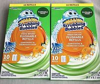 Fresh Brush Toilet Cleaning System, Flushable Refill, 20 ct (3 pack)