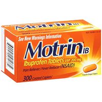 Motrin IB Pain Reliever Fever Reducer (NSAID) Ibuprofen Tablets (300 Count) IIIiii