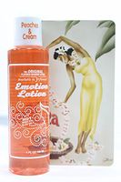 Edible Water Basesd Original Flavored Warming Massage Oil PEACHES AND CREAM by Emotion Lotion 4oz by Emotion Lotion