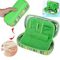 Insulin Cooler Case, Portable-Waterproof Travel Cooler Bag,Multi-Layer Design,Removable Liner,Insulin Cooling Case for PDA Sugar Solution, Glucose, Insulin Syringes.