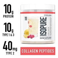 Isopure Multi Collagen Peptides Protein Powder, Vitamin C for Immune Support, Type 1, 2 & 3, Keto Friendly, Recovery Support, Joints, Cartilage, Skin & Nails - Gluten Free, Raspberry Lemonade, 15 Serv