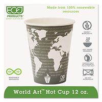 Eco-products Ep-bhc12-wa 12 Oz World Art Hot Cup Case Of 1,000)
