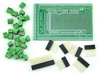 Electronics-Salon Prototype Screw/Terminal Block Shield Board Kit For Arduino MEGA-2560 R3.