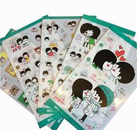 10 Sheets Decorative Stickers Set for Diary Book Photo Album,Random Style