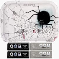 Small OCB Spider Rolling Tray with 4 OCB 1 1/4 Papers (Premium, X-Pert)