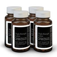 Lutein 30mg x 360 Tablets (4 Bottles with 90 Tablets in Each). with 1000mcg Zeaxanthin. 3 x The Strength of Regular Lutein Tablets. LU3x4