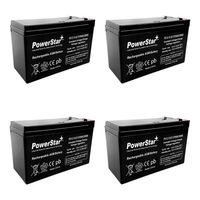 PowerStar-HIGH Rate 12V 9.0AH SLA Battery Replaces ep1234w - 4PK 3 Year Warranty