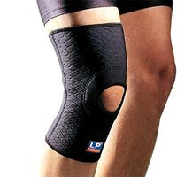 LP Extreme Coolprene Open Knee Support - Perfect Post-op Care or Protection Against abrasions (Unisex; Black), X-Large