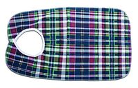 Essential Medical Supply Deluxe Plaid Bib with Vinyl Protective Barrier, 18 inch X 30 inch, 12 Count