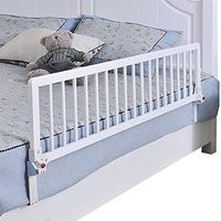 YIKEY-Bed Rails Bed Rail Safety Assist Handle Bed Railing for Elderly & Seniors, Adults, Children Guard Rails Folding Assistance Devices, Bracket Height: 10cm/15cm/20cm/25cm (White Beech Wood)