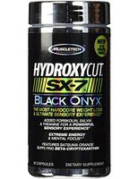 MuscleTech Hydroxycut SX-7 Black Onyx, Extreme Energy and Hardcore Weight Loss, 80 Capsules