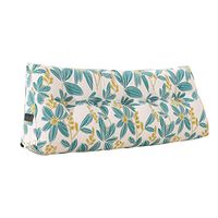 Qi Peng Mat Cushion - Light Color Bed Cushion Bed Pillow Tatami Backrest Triangular Lumbar Pillow Protection Waist Soft and Comfortable Washable Flower Pattern-100cm, 120cm, 150cm, 180cm, 200cm -\#