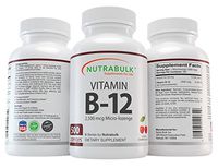 Vitamin B-12 NutraBulk Capsules - Supports Cognitive Health + Boosts Energy + Increases Overall Health - 2500 mcg. Sublingual Tablets 500 Count …