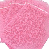 Organza Lace Bags Wedding Showers Party Favor Fabric Candy Goody Bags (Pink, 7 x 12 - M)