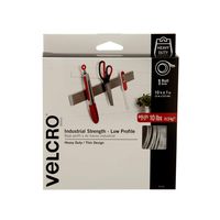 VELCRO Brand Industrial Fasteners Low Profile Thin Design | Professional Grade Heavy Duty Strength Holds up to 10 lbs on Smooth Surfaces | Indoor Outdoor Use, 10ft x 1in, Tape