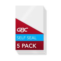 GBC Laminating Sheets, Self Adhesive Pouches, Repositionable, 4" x 6" Photo Size, 8 Mil, SelfSeal NoMistakes, 5 Pack (3747199)