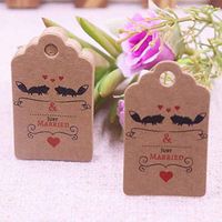 OBELLA BOUTIQUE 100pcs 3x5cm white Label NEW DIY Hand Made Thank you Love made wuth tags For Wedding Gift Tag wedding gift tag