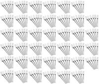 Set of 240 Appetizer Forks - 3 Tong 4.5" Plated Plastic Silver Disposable Forks (240)