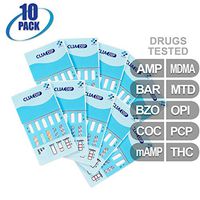 MiCare [10pk] - 10-Panel Urine Drug Test Card (AMP/BAR/BZO/COC/mAMP/MDMA/MTD/OPI/PCP/THC) #MI-WDOA-3104