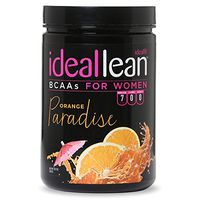 IdealLean BCAA For Women ‐ Amino Acids for Women | Maximize Fat Burn & Lean Muscle Growth | Aids Weight Loss | Post Workout Recovery Drink | 0 Calories, 0 Sugars, 0 Carbs | Orange Paradise | 12 oz.