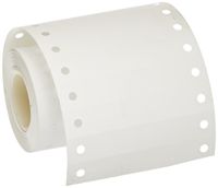 Brady BT-841-WT-0530 3" Width x 0.5" Height, B-841 Polyester Film, Matte Finish White BradyTag Dot Matrix Printable Tag (Pack of 500)