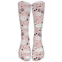 Farm Goats Baby Girl Cute Farm Animal Knee High Graduated Compression Socks For Women And Men - Best Medical, Nursing, Travel & Flight Socks - Running & Fitness