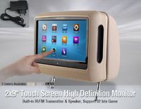 NEW Grey PAIR 9" Digital Touch Screen Detachable and Wireless Headphones CAR MONITOR 2 DVD PLAYER HEADREST LCD USB