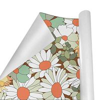 Gift Wrapping Paper Roll Summer Daisy Flower for Birthday,Holiday,Wedding,Baby Shower Gift Wrap - 3Rolls - 58inch x 23inch Per Roll