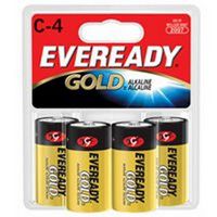 Gold Alkaline C-4 Batteries 4Pk