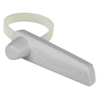 Sensormatic AM Non-Deactivatable Hard Tag with Four-Inch Plastic Lanyard - Gray - Pack of 100