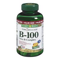 Nature's Bounty B-100 Ultra B-Complex Time Release, 180 Tablets (Packaging May Vary)