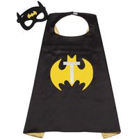 Batman Cape Kids Boy Girl Batgirl Super Hero Mask Toddlers Superhero Costume Black