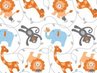 5ct Lion Monkey"Sweet Safari" Jungle Baby Tissue Paper Gift Wrapping 20"x30" Sheets nfLG -1337