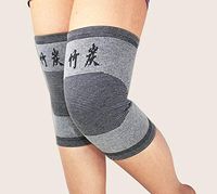 Preceous Elastic Bamboo Charcoal Fibre Leg Compression Knee Brace Knee Support Sleeve One Size Fits All 100% Guaranty Contains 2 Pieces per Pack