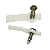 SpiritLED 100 Lots Strip Light Mounting Bracket Fixing Clip-One Side Fixing,Screws Included (100, Hollow Distance 9mm (Ideal for Strip Width 8mm))