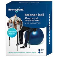 Balance Ball - No-Roll Weighted Seat is a Flexible Chair for School, Office or Home(Large, Dark Blue)